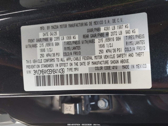 Mazda Cx-30 2.5 S 2025 3MVDMBAM3SM841439 Image 9