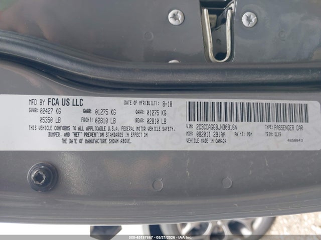Продажа на аукционе авто 2018 Chrysler 300 300s Awd, vin: 2C3CCAGG8JH309164, номер лота: 45187667