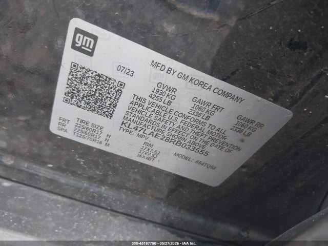2024 Buick Envista Preferred Fwd მანქანა იყიდება აუქციონზე, vin: KL47LAE28RB033555, აუქციონის ნომერი: 45187750