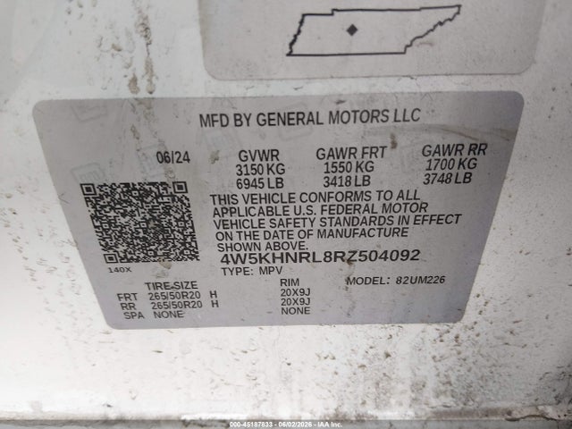 4W5KHNRL8RZ504092 Acura Zdx A-spec
