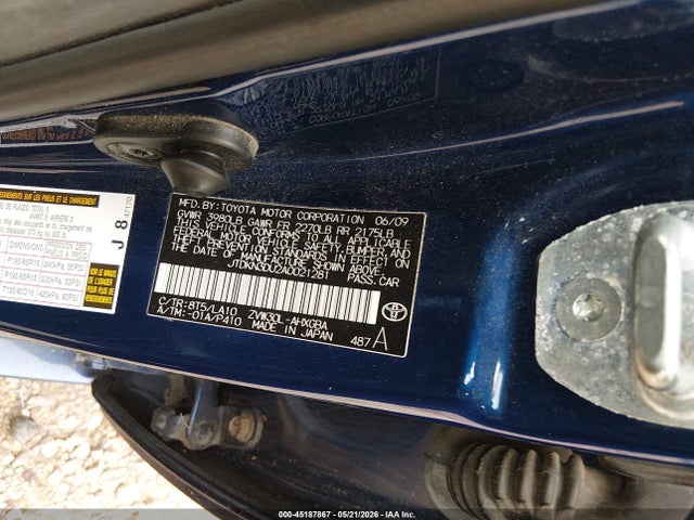 Aukcja sprzedaży 2010 Toyota Prius Iv, vin: JTDKN3DU2A0021281, numer aukcji: 45187867