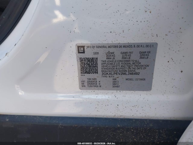 Продажа на аукционе авто 2021 Gmc Terrain Fwd Slt, vin: 3GKALPEV2ML346492, номер лота: 45188032