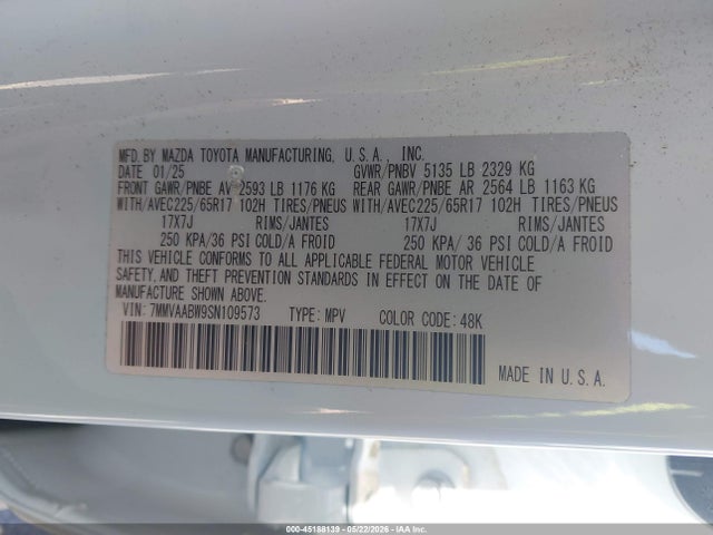 7MMVAABW9SN109573 Mazda Cx-50 Hybrid Preferred Package