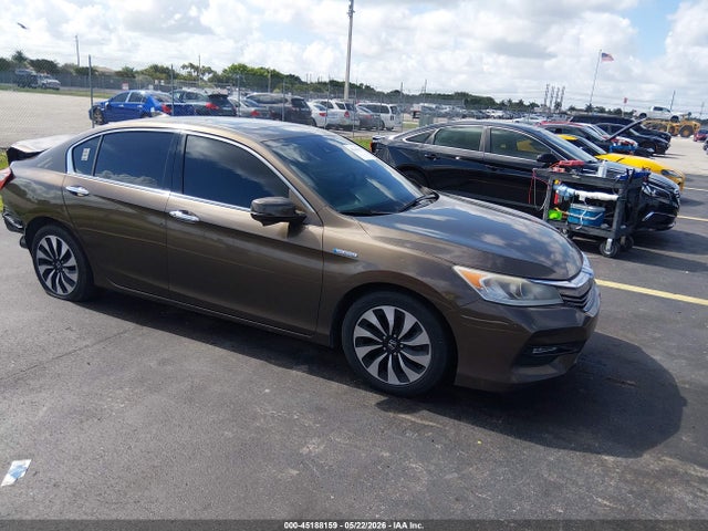 2017 Honda Accord Hybrid Ex-l მანქანა იყიდება აუქციონზე, vin: JHMCR6F50HC022906, აუქციონის ნომერი: 45188159