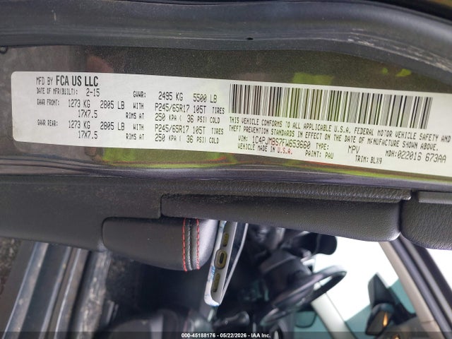 Jeep Cherokee Trailhawk 2015 1C4PJMBS7FW653660 Image 9