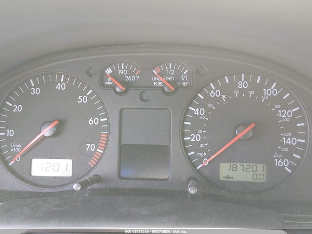 2001 Volkswagen Passat Glx მანქანა იყიდება აუქციონზე, vin: WVWBH63B01P009419, აუქციონის ნომერი: 45188349