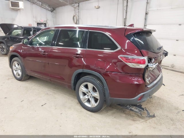 Aukcja sprzedaży 2015 Toyota Highlander Limited V6, vin: 5TDDKRFH7FS162517, numer aukcji: 45188451