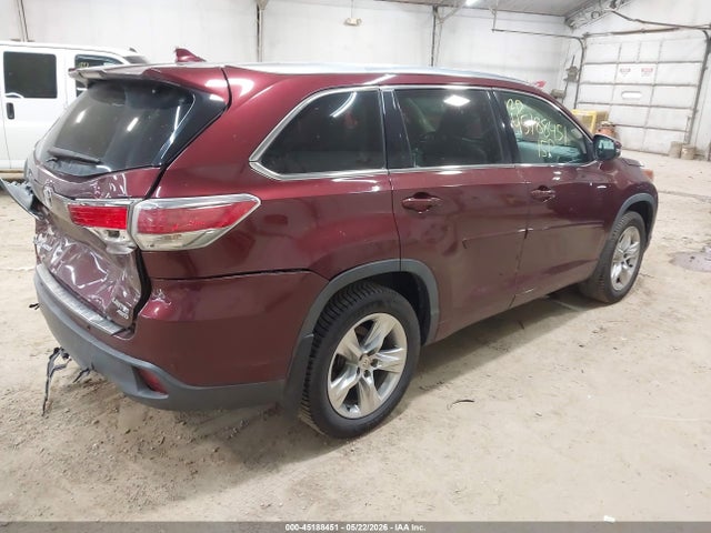 Aukcja sprzedaży 2015 Toyota Highlander Limited V6, vin: 5TDDKRFH7FS162517, numer aukcji: 45188451