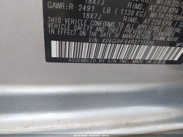 Aukcja sprzedaży 2024 Subaru Crosstrek Sport, vin: 4S4GUHF64R3715500, numer aukcji: 45188559