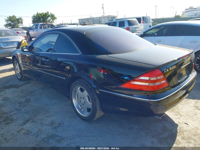 45188594 :رقم المزاد ، WDBPJ78J81A016927 vin ، 2001 Mercedes-benz Cl 600 مزاد بيع