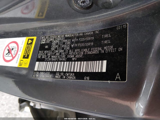 Продаж на аукціоні авто 2015 Lexus Rx 350, vin: 2T2ZK1BA0FC184962, номер лоту: 45188700