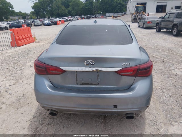 2018 Infiniti Q50 3.0t Luxe მანქანა იყიდება აუქციონზე, vin: JN1EV7AR6JM432120, აუქციონის ნომერი: 45189068
