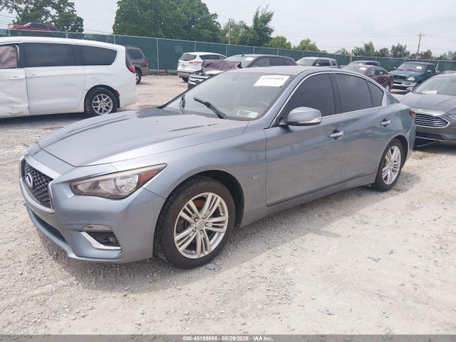 2018 Infiniti Q50 3.0t Luxe მანქანა იყიდება აუქციონზე, vin: JN1EV7AR6JM432120, აუქციონის ნომერი: 45189068