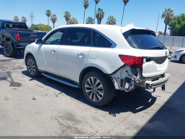 Aukcja sprzedaży 2014 Acura Mdx Technology Package, vin: 5FRYD4H42EB004886, numer aukcji: 45189189