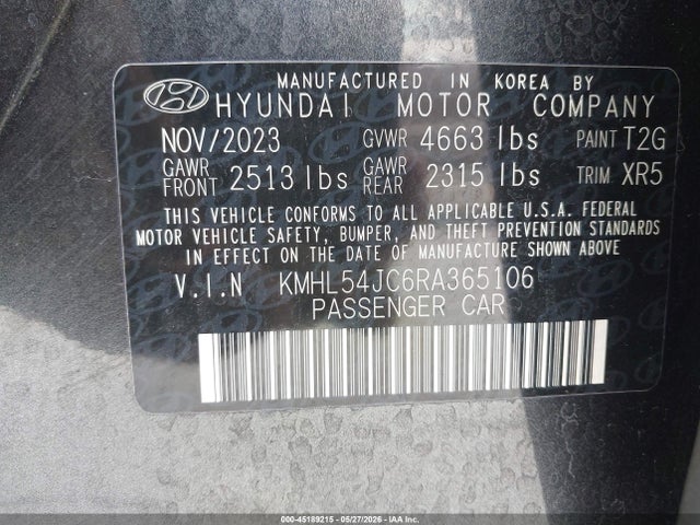 Hyundai Sonata N Line 2024 KMHL54JC6RA365106 Image 9