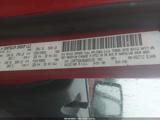 Продажа на аукционе авто 2011 Dodge Nitro Heat, vin: 1D4PT4GK4BW603105, номер лота: 45189241