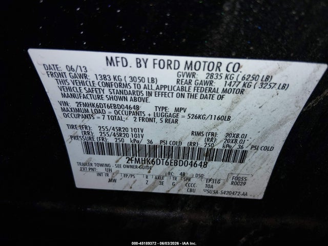 Ford Flex Limited 2014 2FMHK6DT6EBD04648 Image 9