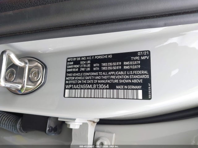 Продажа на аукционе авто 2021 Porsche Macan, vin: WP1AA2A55MLB13064, номер лота: 45189607