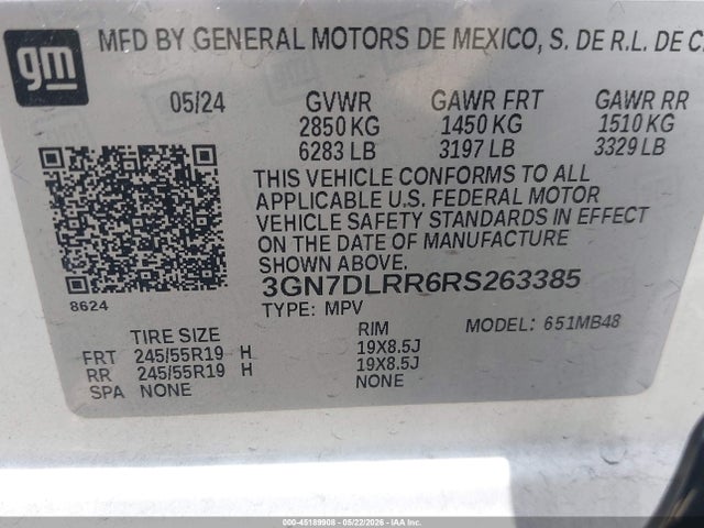 Chevrolet Equinox Ev Lt 2024 3GN7DLRR6RS263385 Image 9