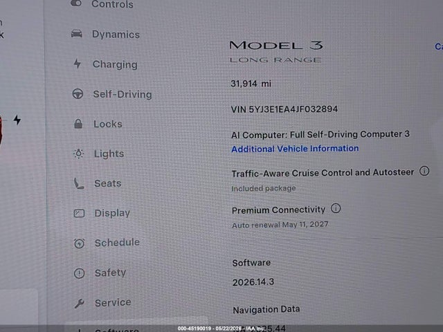 Tesla Model 3 Long Range/mid Range 2018 5YJ3E1EA4JF032894 Image 15
