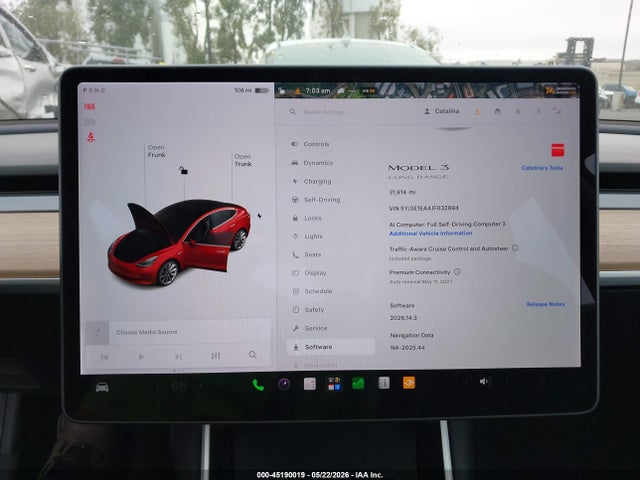 Tesla Model 3 Long Range/mid Range 2018 5YJ3E1EA4JF032894 Image 7