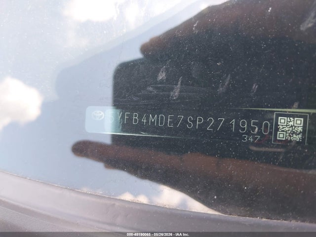 45190065 :رقم المزاد ، 5YFB4MDE7SP271950 vin ، 2025 Toyota Corolla Le مزاد بيع