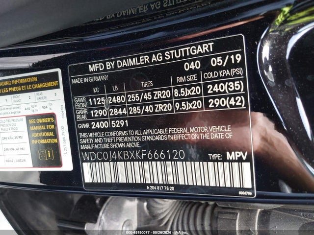 Продажа на аукционе авто 2019 Mercedes-benz Glc 300 Coupe 4matic, vin: WDC0J4KBXKF666120, номер лота: 45190077