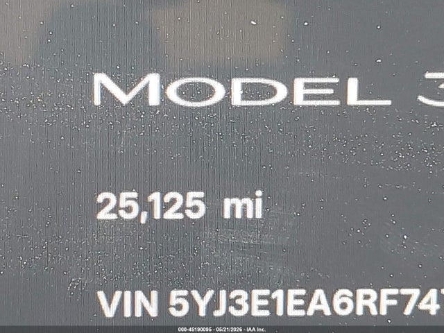 Продажа на аукционе авто 2024 Tesla Model 3 Long Range Dual Motor All-wheel Drive/rear-wheel Drive, vin: 5YJ3E1EA6RF747137, номер лота: 45190095