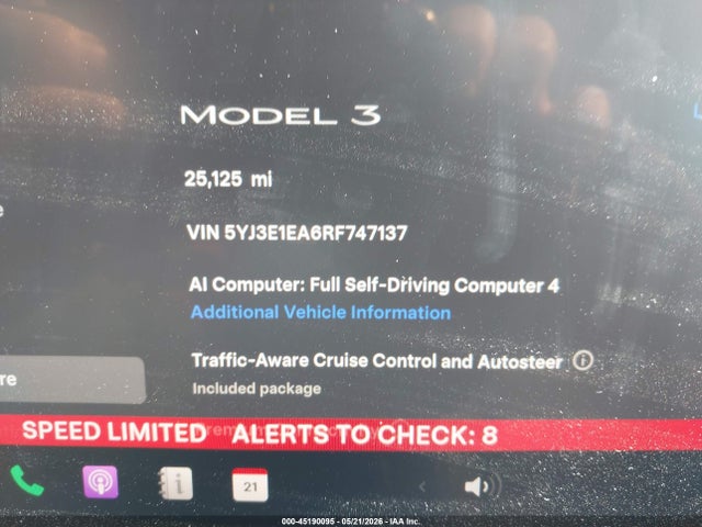 Продажа на аукционе авто 2024 Tesla Model 3 Long Range Dual Motor All-wheel Drive/rear-wheel Drive, vin: 5YJ3E1EA6RF747137, номер лота: 45190095