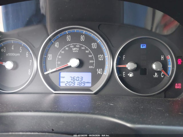 2009 Hyundai Santa Fe Gls მანქანა იყიდება აუქციონზე, vin: 5NMSG73D09H240044, აუქციონის ნომერი: 45190255