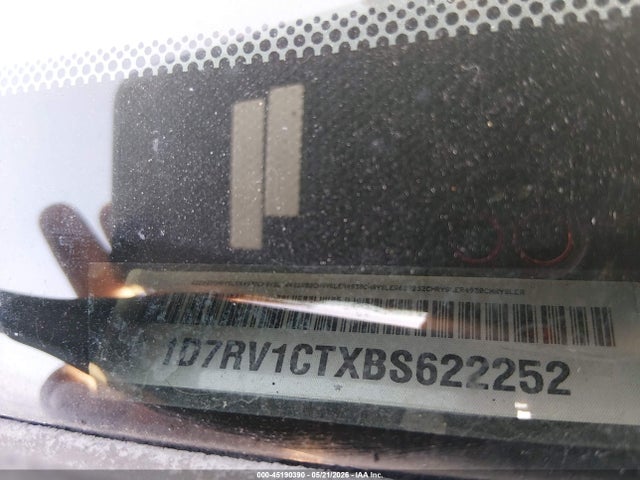 2011 Ram Ram 1500 Slt მანქანა იყიდება აუქციონზე, vin: 1D7RV1CTXBS622252, აუქციონის ნომერი: 45190390