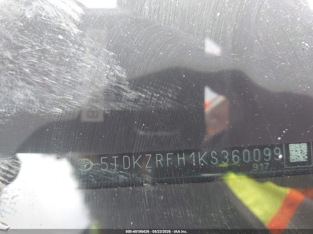 Aukcja sprzedaży 2019 Toyota Highlander Xle, vin: 5TDKZRFH1KS360099, numer aukcji: 45190426