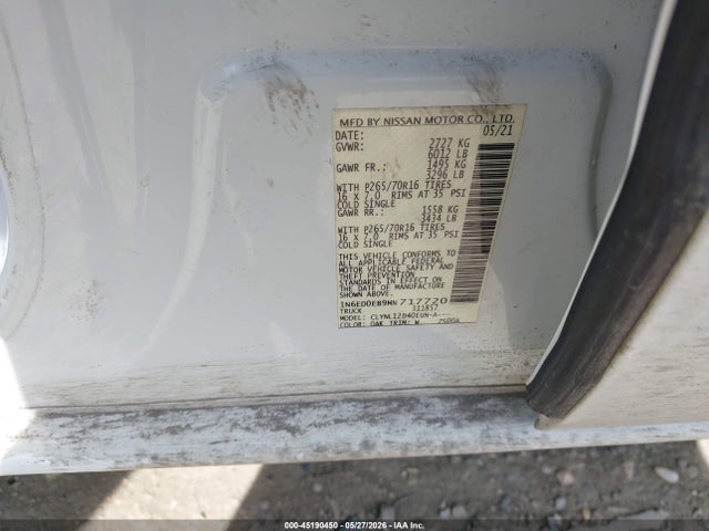 Nissan Frontier S 4x4 2021 1N6ED0EB9MN717720 Image 9
