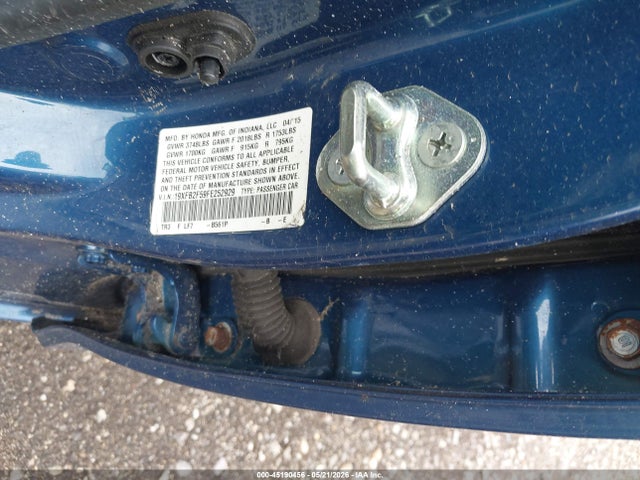 45190456 :رقم المزاد ، 19XFB2F59FE252929 vin ، 2015 Honda Civic Lx مزاد بيع