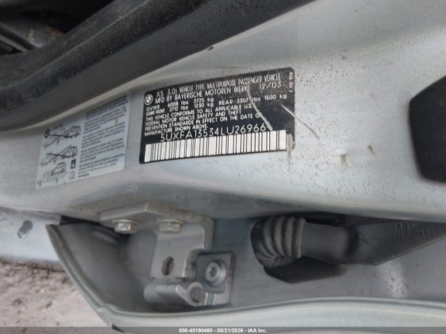Aukcja sprzedaży 2004 Bmw X5 3.0i, vin: 5UXFA13534LU26966, numer aukcji: 45190460