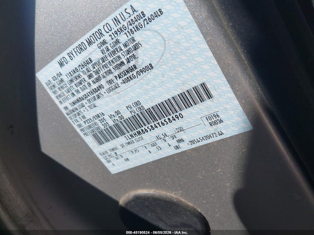 Aukcja sprzedaży 2004 Lincoln Ls V6, vin: 1LNHM86S84Y658490, numer aukcji: 45190524