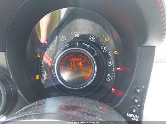 2012 Fiat 500 Abarth მანქანა იყიდება აუქციონზე, vin: 3C3CFFFHXCT306422, აუქციონის ნომერი: 45190625