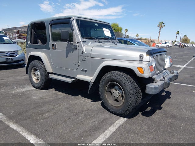 2001 Jeep Wrangler Sport მანქანა იყიდება აუქციონზე, vin: 1J4FA49S81P363328, აუქციონის ნომერი: 45190687