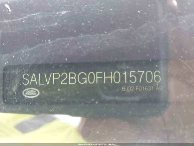 Продажа на аукционе авто 2015 Land Rover Range Rover Evoque Pure, vin: SALVP2BG0FH015706, номер лота: 45190930