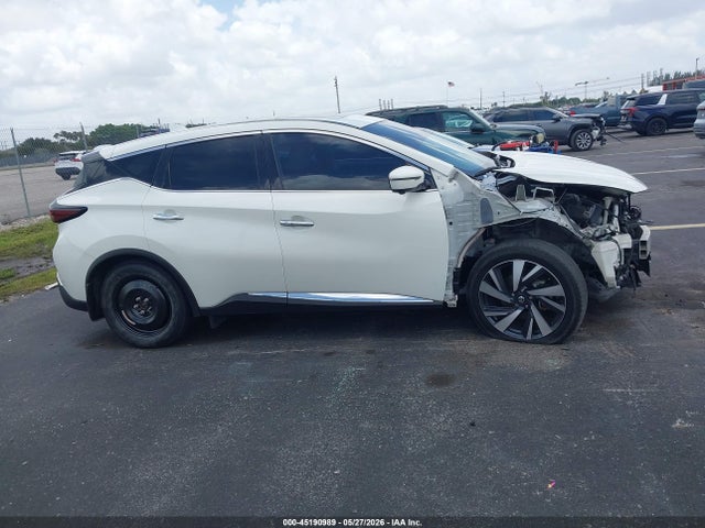 2022 Nissan Murano Sl Intelligent Awd მანქანა იყიდება აუქციონზე, vin: 5N1AZ2CS3NC125644, აუქციონის ნომერი: 45190989