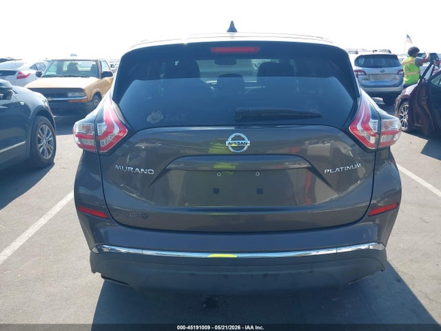 2018 Nissan Murano Platinum მანქანა იყიდება აუქციონზე, vin: 5N1AZ2MG6JN120947, აუქციონის ნომერი: 45191009