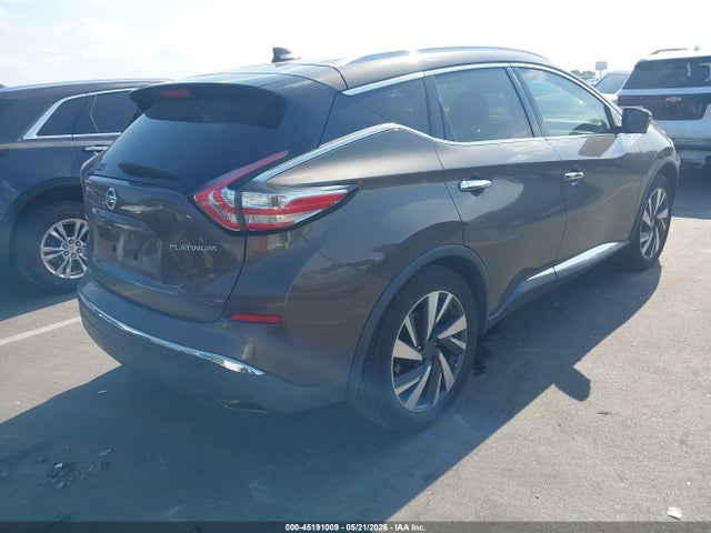 2018 Nissan Murano Platinum მანქანა იყიდება აუქციონზე, vin: 5N1AZ2MG6JN120947, აუქციონის ნომერი: 45191009