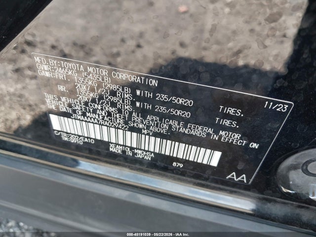 JTMAAAAA7RA029422 Toyota Bz4x Limited
