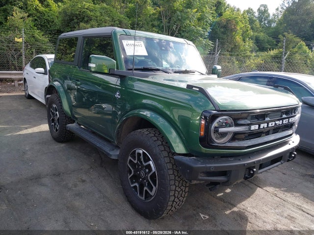 2022 Ford Bronco Outer Banks მანქანა იყიდება აუქციონზე, vin: 1FMDE5CP9NLB45029, აუქციონის ნომერი: 45191612