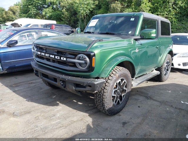 2022 Ford Bronco Outer Banks მანქანა იყიდება აუქციონზე, vin: 1FMDE5CP9NLB45029, აუქციონის ნომერი: 45191612