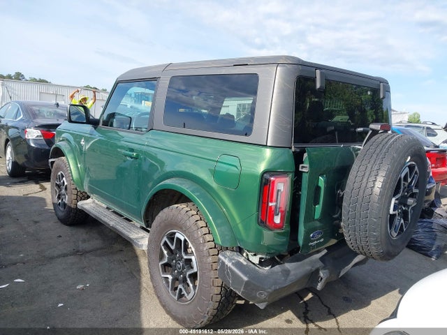 2022 Ford Bronco Outer Banks მანქანა იყიდება აუქციონზე, vin: 1FMDE5CP9NLB45029, აუქციონის ნომერი: 45191612
