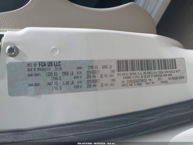 Dodge Grand Caravan Se 2019 2C4RDGBG6KR704310 Image 9
