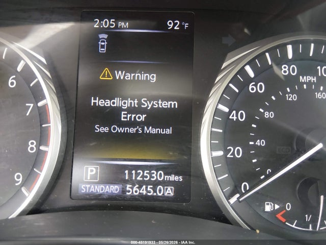 45191933 :رقم المزاد ، JN1EV7AP2LM207100 vin ، 2020 Infiniti Q50 Luxe مزاد بيع