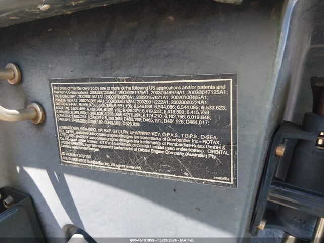 Продажа на аукционе авто 2004 Bombardier Sea-doo Gtx 4tec, vin: ZZN16537A404, номер лота: 45191959