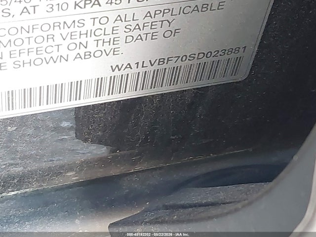 45192202 :رقم المزاد ، WA1LVBF70SD023881 vin ، 2025 Audi Q7 Premium Plus 55 Tfsi Quattro Tiptronic مزاد بيع
